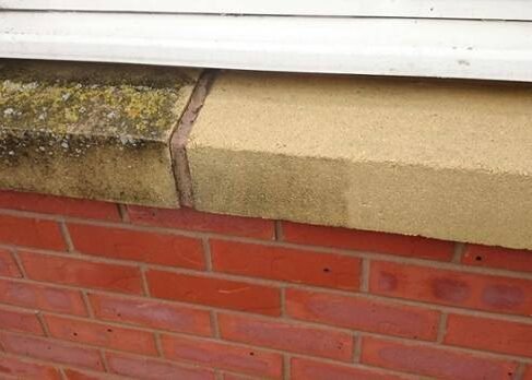 Portajet - coping stones before and after Portajet - your premier Gloucester-based jetwashing and cleaning company - coping stones before and after