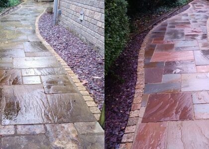 Portajet - Path Before & After Portajet - your premier Gloucester-based jetwashing and cleaning company -