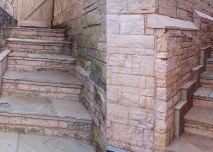 Portajet - Stairs Before & After Portajet - your premier Gloucester-based jetwashing and cleaning company -