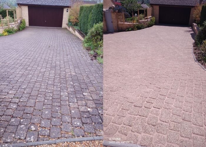Portajet -Block Drive Before & After Portajet - your premier Gloucester-based jetwashing and cleaning company -block drive before & after